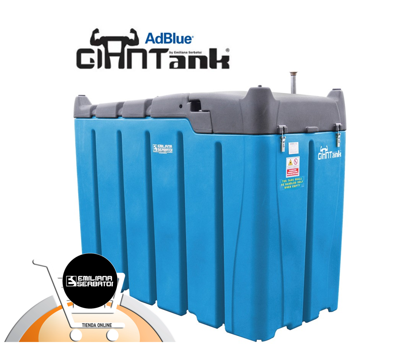 Deposito de almacenamiento de Adblue con equipo de suministro GIANTANK AdBlue Emiliana